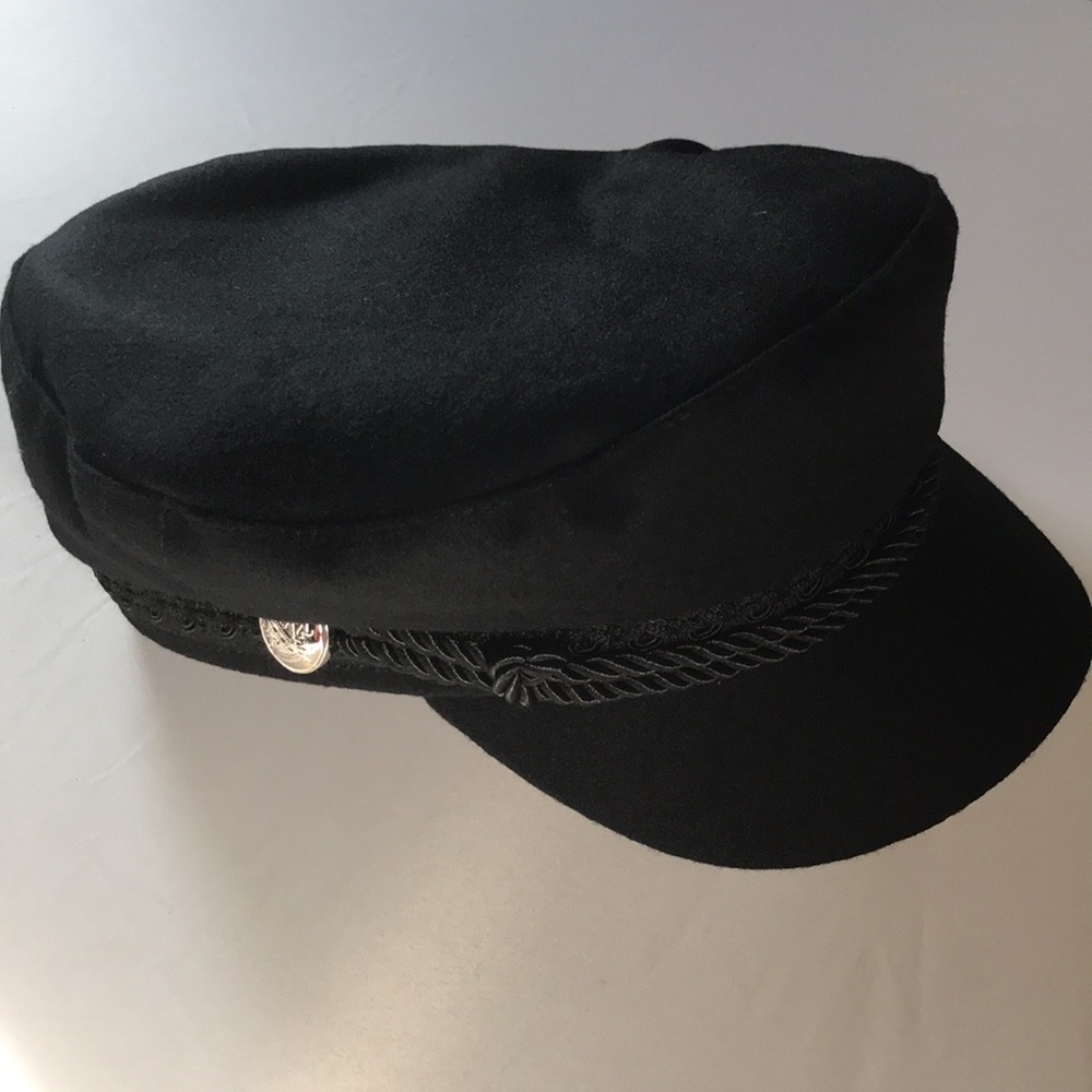 New! Black Newsboy Cap - Picture 7 of 8